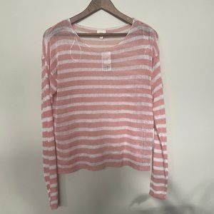 🔸 Forever 21 🔸 sheer lightweight striped top